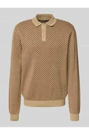 Swetry męskie - Sweter z dzianiny z kołnierzykiem polo model BAO POLO KNIT - Blend - miniaturka - grafika 1