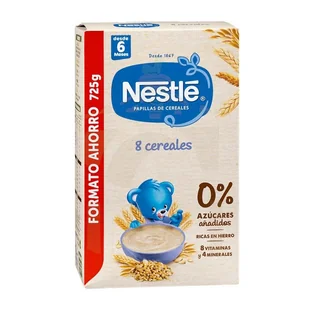 Kaszka wieloziarnista dla dzieci Nestle Nestl Papilla 8 Cereales 800 g (7613032529475) - Płatki śniadaniowe i musli - miniaturka - grafika 1