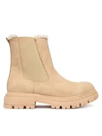 Botki damskie - Calvin Klein Botki V3A5-83126-0315500 D Beżowy - miniaturka - grafika 1