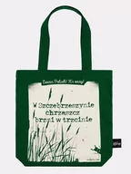 Torby i wózki na zakupy - CHRZĄSZCZ BRZMI W TRZCINIE / torba bawełniana / zielona - miniaturka - grafika 1