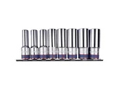 Zestawy narzędziowe - KING TONY Zestaw nasadek 4208MR10, 1/2'', 12-kątne, 12-23 mm - miniaturka - grafika 1