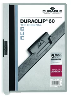 Durable SKOROSZYT ZACISKOWY DURACLIP ORIGINAL SZARY 60K - Teczki i skoroszyty - miniaturka - grafika 1