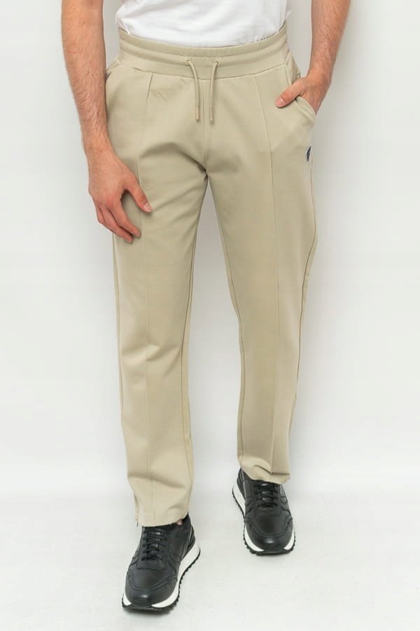 SPODNIE DRESOWE MĘSKIE GUESS Z3YB02 KBT22 BEŻOWY - XL