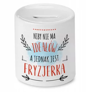 Skarbonka Dla Fryzjerki Idealny Imieniny Prezent z Nadrukiem ze Zdjęciem - Skarbonki - miniaturka - grafika 1