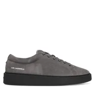 Sneakersy męskie - Sneakersy KARL LAGERFELD KL53323A Szary - miniaturka - grafika 1