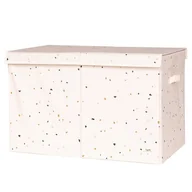 Pojemniki na zabawki - 3 Sprouts Pudełko Zamykane Recycled Terrazzo Cream - miniaturka - grafika 1