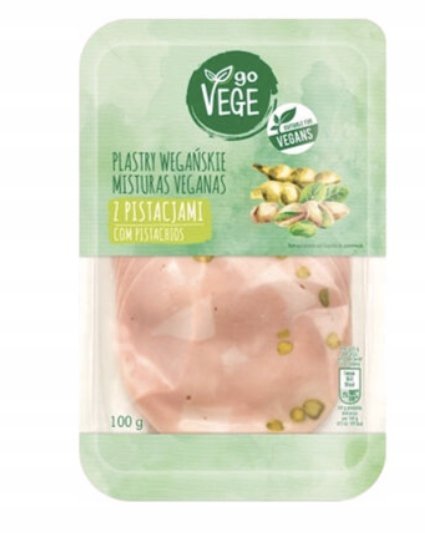 Go Vege Plastry wegańskie z pistacjami 100 g