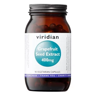 Ekstrakt z pestek grejpfruta Viridian 400mg 90 kapsułek (ekstrakt z pestek grejpfruta) - Suplementy naturalne - miniaturka - grafika 1
