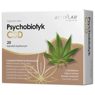 Activlab Pharma Psychobiotyk CBD, 20 kapsułek - Suplementy naturalne - miniaturka - grafika 1