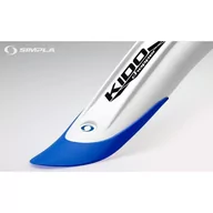 Błotniki rowerowe - Błotniki Simpla KIDO LONG 20" P+T biało/niebieski - miniaturka - grafika 1