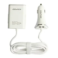 Ładowarki samochodowe - Awei Ładowarka  Ładowarka samochodowa AWEI C-400 9.6A 4xUSB High Speed biały/white AWEI072WHT - miniaturka - grafika 1