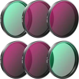ZESTAW 6X FILTR POLARYZACYJNY CPL + ULTRAFIOLETOWY UV + SZARY ND8 ND16 ND32 ND64 DO DJI OSMO ACTION 3, 4, 5PRO - Akcesoria do drona - miniaturka - grafika 1