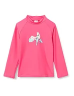 Koszulki dla dziewczynek - Sanetta Dziewczęca koszulka kąpielowa różowa Rash-Guard, różowy (Hot Pink), 68 cm - miniaturka - grafika 1