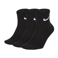 Skarpetki damskie - Skarpety Nike Everyday Lightweight Ankle 3Pak M SX7677 (kolor Czarny, rozmiar 42 - 46) - miniaturka - grafika 1