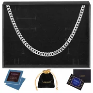 Łańcuszki - ŁAŃCUSZEK SREBRNY 50cm PEŁNY KUTY MOCNY MĘSKI PANCERKA 2,2mm SREBRO 925 - miniaturka - grafika 1