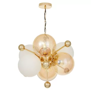 Nowoczesna lampa wisząca złota Afrodis LDP 1138-6 (GD) Lumina Deco - Lampy sufitowe - miniaturka - grafika 1