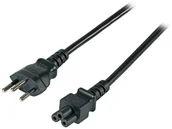 Kable komputerowe i do monitorów - EFB Netzkabel Schweiz Typ 12 - C5 180°,sw,1.8m,3x0.75mm - miniaturka - grafika 1