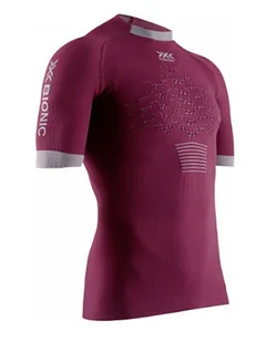 X-Bionic Koszulka w kolorze czerwonym do biegania - Koszulki sportowe męskie - miniaturka - grafika 1