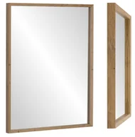 Lustra - Lustro Profilmat 80x60 wąska KASETONOWA rama DĄB GRAND PREMIUM - miniaturka - grafika 1