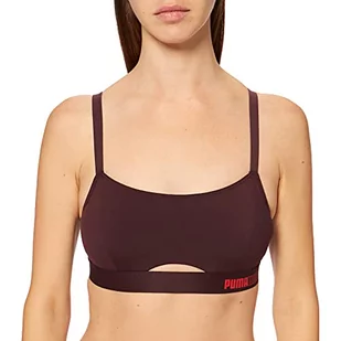 PUMA Damski biustonosz z wyściółką, Red Combo., M - Biustonosze - miniaturka - grafika 1