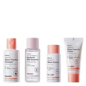 Zestawy kosmetyków damskich - Hanskin Glow Skin Set 1 Zestaw podróżny do pielęgnacji skóry, efekt rozświetlenia - miniaturka - grafika 1