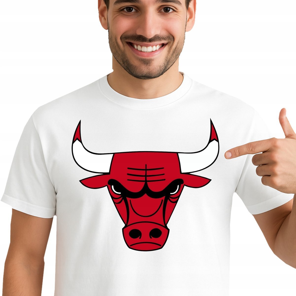 T-Shirt KOSZULKA CHICAGO BULLS NBA PREZENT Jakość Premium Dla Fana S 0466