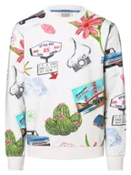 Bluzy męskie - Scotch & Soda Bluza męska Mężczyźni Bawełna szary|wielokolorowy wzorzysty, S - miniaturka - grafika 1