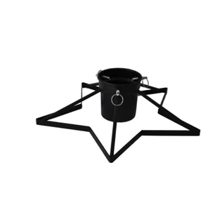 Stojak na choinkę gwiazda 49 x 14,5 cm czarny - Stojaki choinkowe - miniaturka - grafika 1