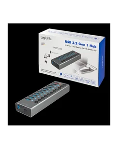 LogiLink USB 3.2 Gen 1 hub Szary UA0388 UA0388 - Huby USB - miniaturka - grafika 1