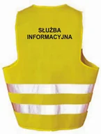 Odzież robocza - SŁUŻBA INFORMACYJNA - Kamizelka z nadrukiem ostrzegawcza odblaskowa robocza LIBRES POLSKA SP - miniaturka - grafika 1