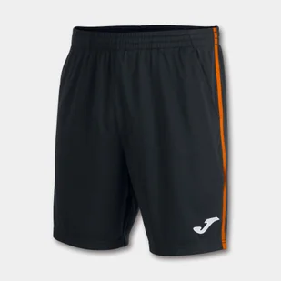 Spodenki do tenisa męskie Joma OPEN III BERMUDA black fluor orange - Piłka nożna - miniaturka - grafika 1
