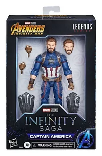 Hasbro Figurka Marvel Legends Captain America F0185 - Figurki dla dzieci - miniaturka - grafika 1