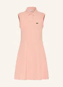 Sukienki - Lacoste Sukienka Polo Z Pikowanym Wzorem orange - miniaturka - grafika 1