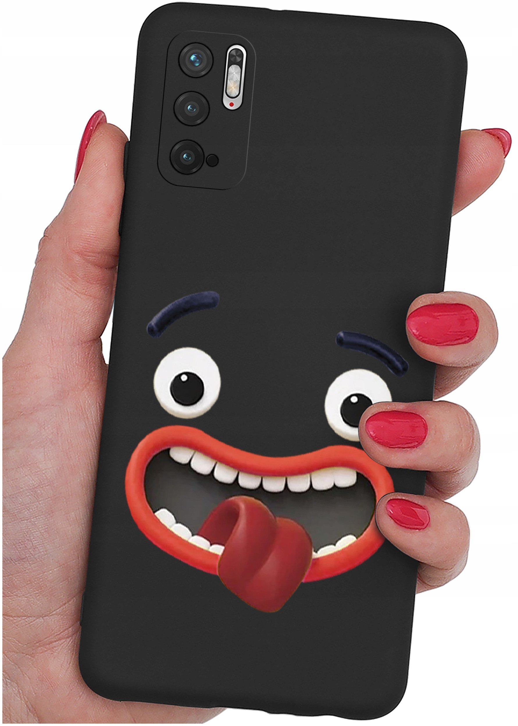 ETUI do Xiaomi Redmi Note 10 5G WZORY SILIKONOWE MATT CASE + SZKŁO 9H