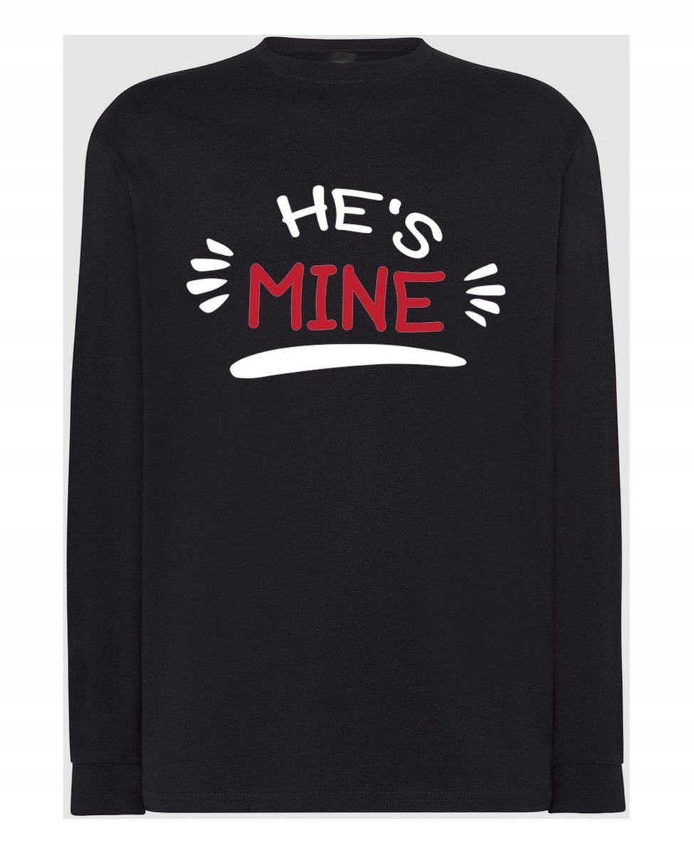 Walentynki Longsleeve męski dla Par Mine Mój XL