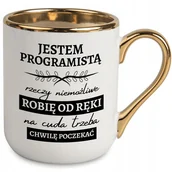 Kubki - KUBEK ELEGANT PREZENT DLA PROGRAMISTY RZECZY NIEMOŻLIWE ROBIĘ OD RĘKI WZORY - miniaturka - grafika 1