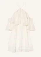 Sukienki - Ted Baker Sukienka Z Odkrytymi Ramionami Miikka Z Wolantami weiss - miniaturka - grafika 1