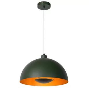 Lucide LAMPA wisząca SIEMON 45496/01/33 metalowa OPRAWA hygge ZWIS kopuła zielony - Lampy sufitowe - miniaturka - grafika 1