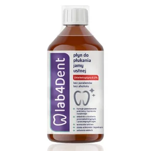 Lab4Dent płyn do płukania, 300ml - Płyny do płukania jamy ustnej - miniaturka - grafika 1