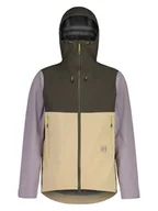 Kurtki i kamizelki sportowe męskie - Maloja Kurtka funkcyjna "CollerinM." w kolorze beżowo-fioletowo-oliwkowym - miniaturka - grafika 1