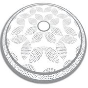 Dywany - Modny winylowy dywan okrągły kropkowe kwiaty fi90 cm - miniaturka - grafika 1