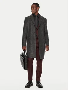 Boss Płaszcz przejściowy H-Hyde 50528132 Czarny Slim Fit - Płaszcze męskie - miniaturka - grafika 1