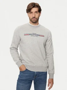 Tommy Hilfiger Bluza MW0MW35530 Szary Regular Fit - Bluzy męskie - miniaturka - grafika 1
