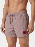 Kąpielówki męskie - HUGO Szorty kąpielowe Dominica 50493450 Różowy Regular Fit - miniaturka - grafika 1