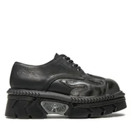 Glany damskie - Glany NEW ROCK M-1553-S1 Czarny - miniaturka - grafika 1