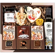 Zestawy upominkowe - Kosz Prezentowy Zestaw Na Dzień Mamy Matki Box, Pudełko Prezentowe Z Kwiatami - miniaturka - grafika 1