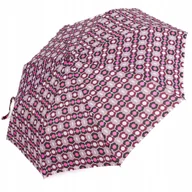 Parasole - Parasol składany automatyczny XL parasolka damska pokrowiec Kropki Kolorowy - miniaturka - grafika 1