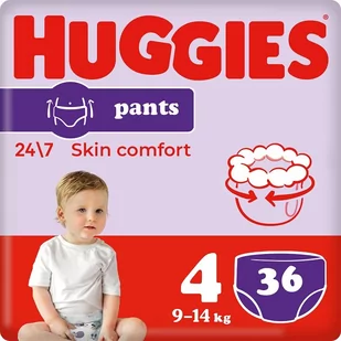 Huggies Pants Jumbo 4 9-14 kg) 36 szt pieluchomajtki - Pieluchy - miniaturka - grafika 2