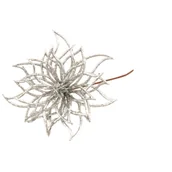 Ozdoby bożonarodzeniowe - Gałązka ozdobna brokat 25 x 13 cm mix - miniaturka - grafika 1