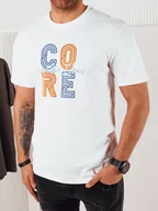 Koszulki męskie - Koszulka męska z nadrukiem biała Dstreet RX5383-M - miniaturka - grafika 1